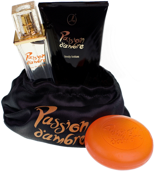 Комплект PASSION D'AMBRE парфюмерно-косметической компании Ламбре (L'ambre)